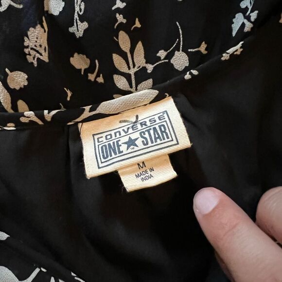 Converse black and white floral dress M - Picture 7 of 9